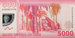 5000 Pesos CHILE  2009 P.163a UNC