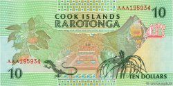 10 Dollars COOK ISLANDS  1992 P.08a