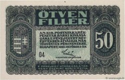 50 Filler HUNGARY  1920 P.044 UNC