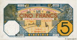 5 Francs DAKAR FRENCH WEST AFRICA Dakar 1932 P.05Bf VZ