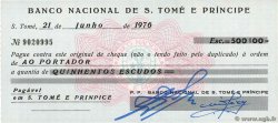 500 Escudos SAO TOMÉ Y PRíNCIPE  1976 P.050 FDC