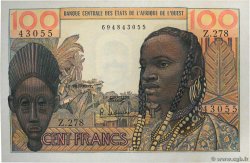 100 Francs WEST AFRIKANISCHE STAATEN  1965 P.002b fST+