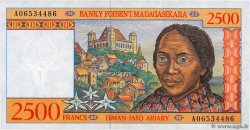 2500 Francs - 500 Ariary MADAGASCAR  1998 P.081 NEUF
