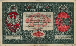 500 Marek POLEN  1919 P.018a fSS