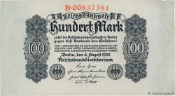 100 Mark GERMANY  1922 P.075 AU-