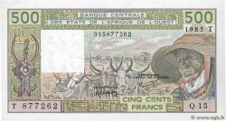 500 Francs WEST AFRICAN STATES  1985 P.806Th UNC-