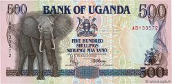500 Shillings UGANDA  1991 P.33a UNC
