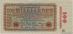 100 Milliards Mark GERMANY  1923 P.133 AU