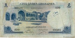 5 Livres LIBANO  1955 P.056a BC