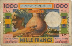 1000 Francs FRENCH AFARS AND ISSAS  1974 P.32 F-