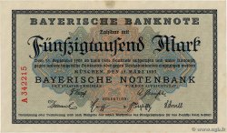 50000 Mark GERMANY Munich 1923 PS.0927 XF+