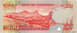 100 Rupees MAURITIUS  1986 P.38 VF