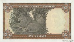 5 Dollars RHODÉSIE  1978 P.36b NEUF