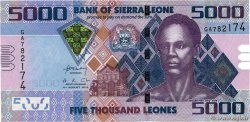5000 Leones SIERRA LEONE  2013 P.32b FDC