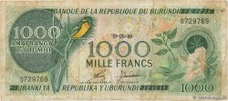1000 Francs BURUNDI  1991 P.31d MB