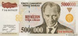 5000000 Lira TURQUIE  1997 P.210b SPL