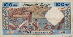 100 Nouveaux Francs ALGÉRIE  1961 P.121b TTB