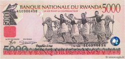 5000 Francs RWANDA  1998 P.28a