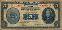5 Gulden NIEDERLÄNDISCH-INDIEN  1943 P.113a fS