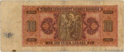 10 Lira TURKEY  1947 P.141 F