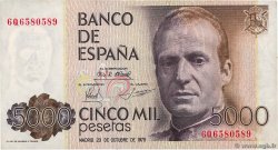 5000 Pesetas SPANIEN  1979 P.160 fVZ