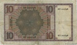 10 Gulden NETHERLANDS  1927 P.043b F