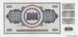 1000 Dinara YUGOSLAVIA  1981 P.092d UNC