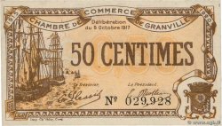 50 Centimes FRANCE Regionalismus und verschiedenen Granville 1917 JP.060.11