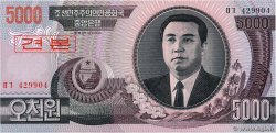 5000 Won Spécimen NORTH KOREA  2002 P.46s1