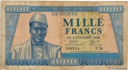 1000 Francs GUINEA  1958 P.09 F