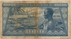 1000 Francs GUINEA  1958 P.09 MB