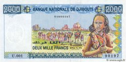 2000 Francs YIBUTI  1997 P.40