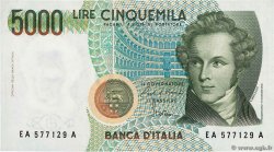 5000 Lire ITALIA  1985 P.111a SPL+