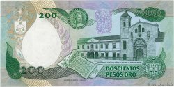 200 Pesos Oro COLOMBIA  1985 P.429b FDC