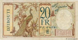 20 Francs DJIBOUTI  1936 P.07 F+