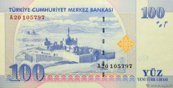 100 Lira TURKEY  2005 P.221 UNC-