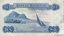 5 Rupees ÎLE MAURICE  1967 P.30c TB