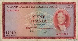 100 Francs LUXEMBOURG  1963 P.52a TB