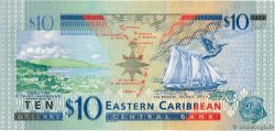 10 Dollars EAST CARIBBEAN STATES  2003 P.43v UNC-