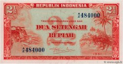 2,5 Rupiah INDONESIEN  1951 P.039 fST+