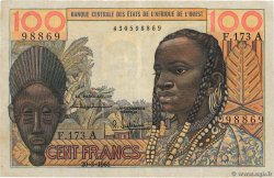 100 Francs ESTADOS DEL OESTE AFRICANO  1961 P.101Ab MBC