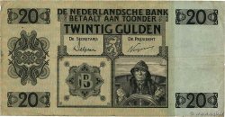 20 Gulden NETHERLANDS  1931 P.044 F-