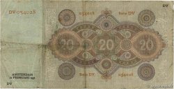20 Gulden NETHERLANDS  1931 P.044 F-