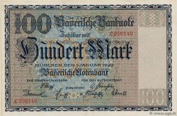 100 Mark DEUTSCHLAND Munich 1922 PS.0923 VZ