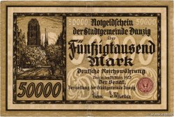 50000 Mark DANTZIG  1923 P.20 q.BB