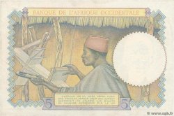 5 Francs FRENCH WEST AFRICA  1936 P.21 XF