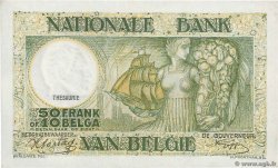 50 Francs - 10 Belgas BÉLGICA  1942 P.106 EBC