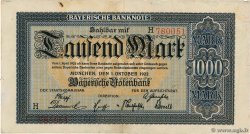 1000 Mark GERMANY Munich 1922 PS.0924 VF