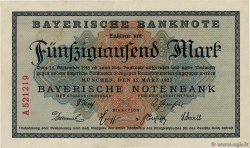 50000 Mark DEUTSCHLAND Munich 1923 PS.0927 VZ+