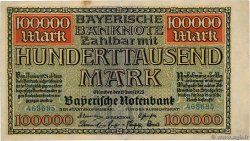 100000 Mark DEUTSCHLAND Munich 1923 PS.0928 SS